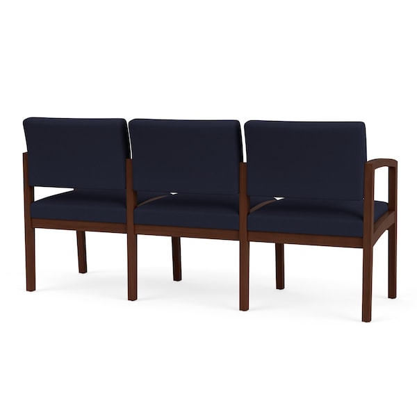 Lesro 3 Seat Tandem Seating W/ No Center Arms, 65 in W 26 in L 31.5 in H, Lenox Series LW3101 - main